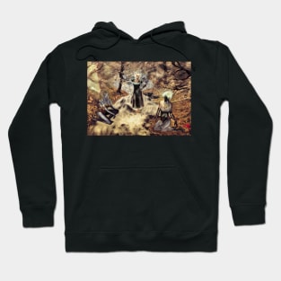 Spirits of the Water {Digital Fantasy Figure Illustration} Autumn Colour Mix Hoodie